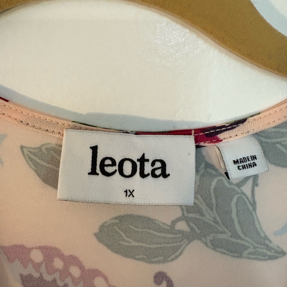 Leota Pink and Green Floral Maxi Dress - Picture 3 of 3